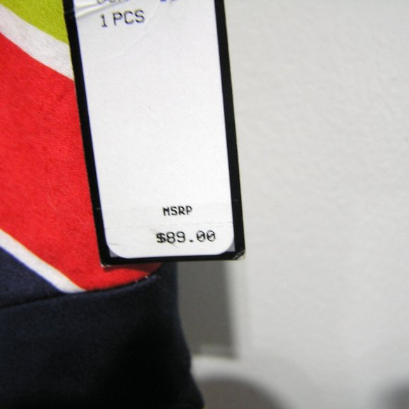 TAHARI SIZE 18 SLEEVELESS STRIPE DRESS - Picture 3 of 9